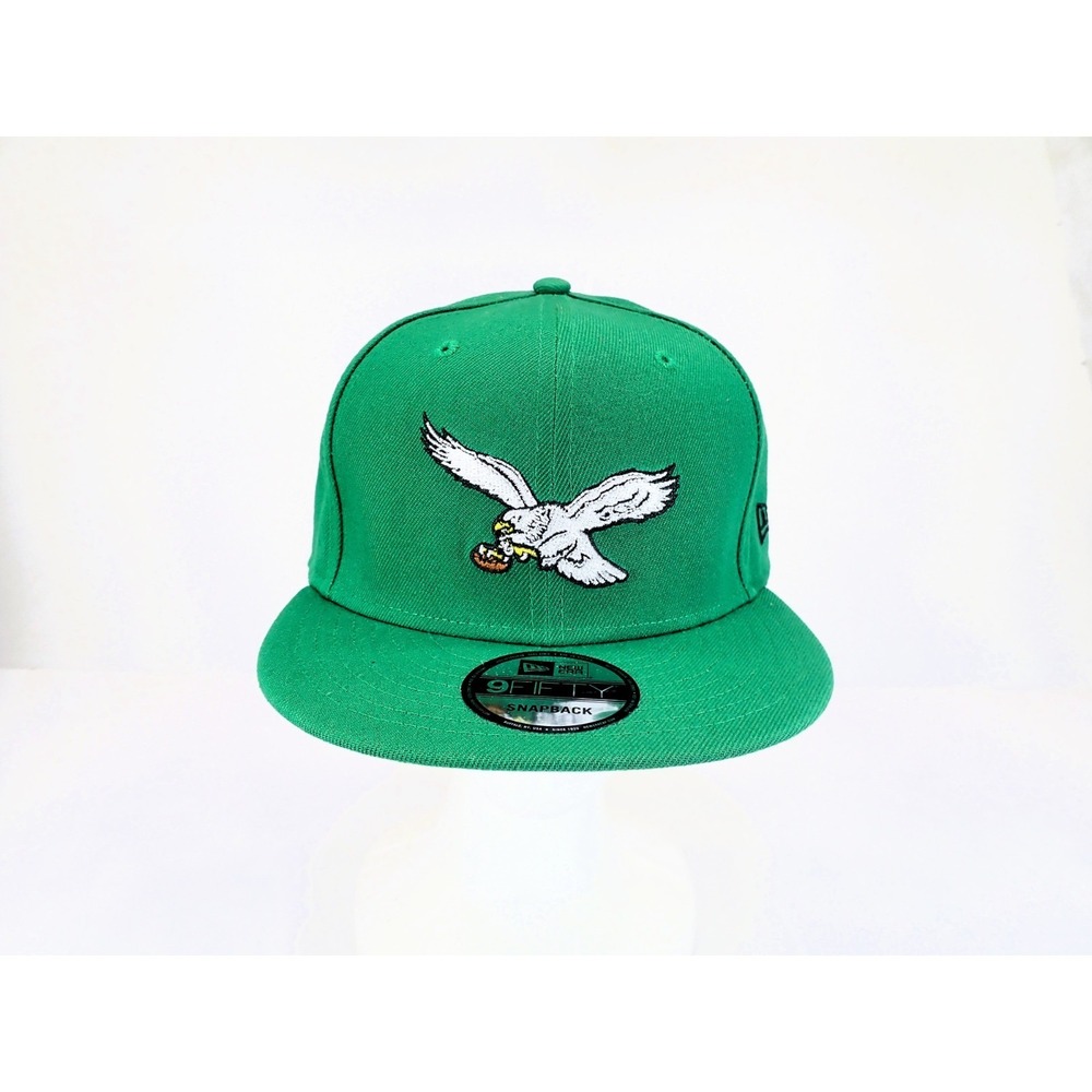 New Era 9FIFTY Philadelphia Eagles Kelly‎ Green Throwback Snapback Hat MLB